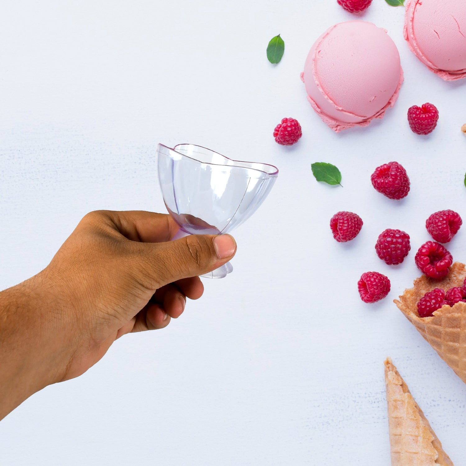 5343 New Modern Style Dessert  Ice Cream Bowl Plastic 6pcs For Home  Office  Party Use 5343 New Modern Style Dessert  Ice Cream Bowl Plastic 6pcs For Home  Office  Party Use
